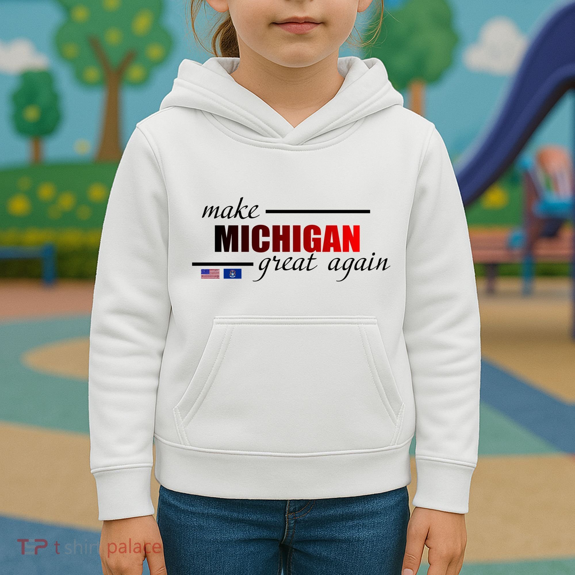 Make Michigan Great Again Kids Hoodie