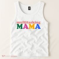 Multitasking Mama Gift For Mom Tank Top thumb 2