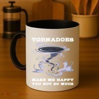 Make Me Happy You Not So Much Storm Chasing Tornadoes Coffee Mug thumb 4