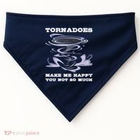 Make Me Happy You Not So Much Storm Chasing Tornadoes USA-Made Doggie Bandana thumb 0