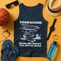 Make Me Happy You Not So Much Storm Chasing Tornadoes Tank Top thumb 4