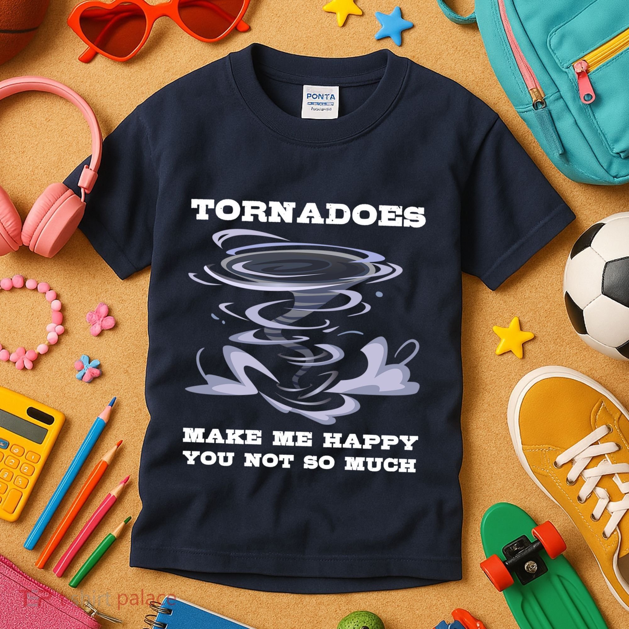 Make Me Happy You Not So Much Storm Chasing Tornadoes Kids T-Shirt
