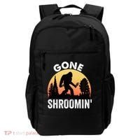 Morel Mushroom Hunter Gone Shroomin Funny Sasquatch Foraging Gift Backpack thumb 0