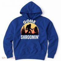 Morel Mushroom Hunter Gone Shroomin Funny Sasquatch Foraging Gift Hoodie thumb 0