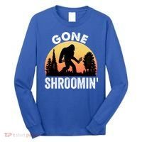 Morel Mushroom Hunter Gone Shroomin Funny Sasquatch Foraging Gift Long Sleeve Shirt thumb 0