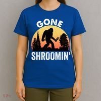 Morel Mushroom Hunter Gone Shroomin Funny Sasquatch Foraging Gift T-Shirt thumb 4