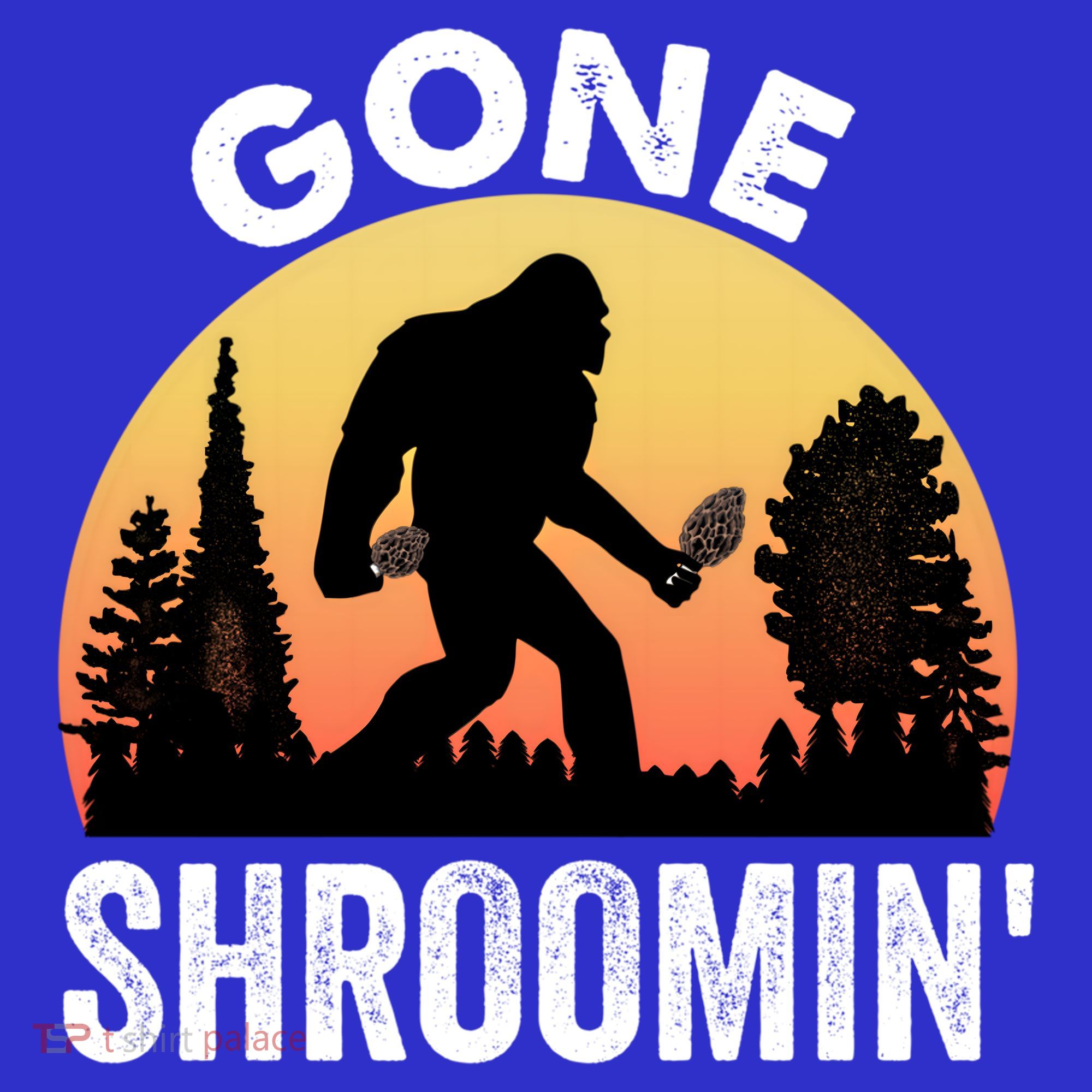 Morel Mushroom Hunter Gone Shroomin Funny Sasquatch Foraging Gift Baby Bodysuit