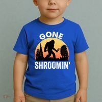 Morel Mushroom Hunter Gone Shroomin Funny Sasquatch Foraging Gift Toddler T-Shirt thumb 2