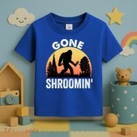 Morel Mushroom Hunter Gone Shroomin Funny Sasquatch Foraging Gift Toddler T-Shirt thumb 3