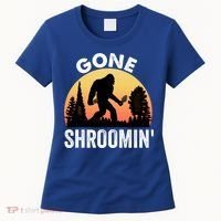Morel Mushroom Hunter Gone Shroomin Funny Sasquatch Foraging Gift Women's T-Shirt thumb 0