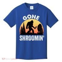 Morel Mushroom Hunter Gone Shroomin Funny Sasquatch Foraging Gift Kids T-Shirt thumb 0