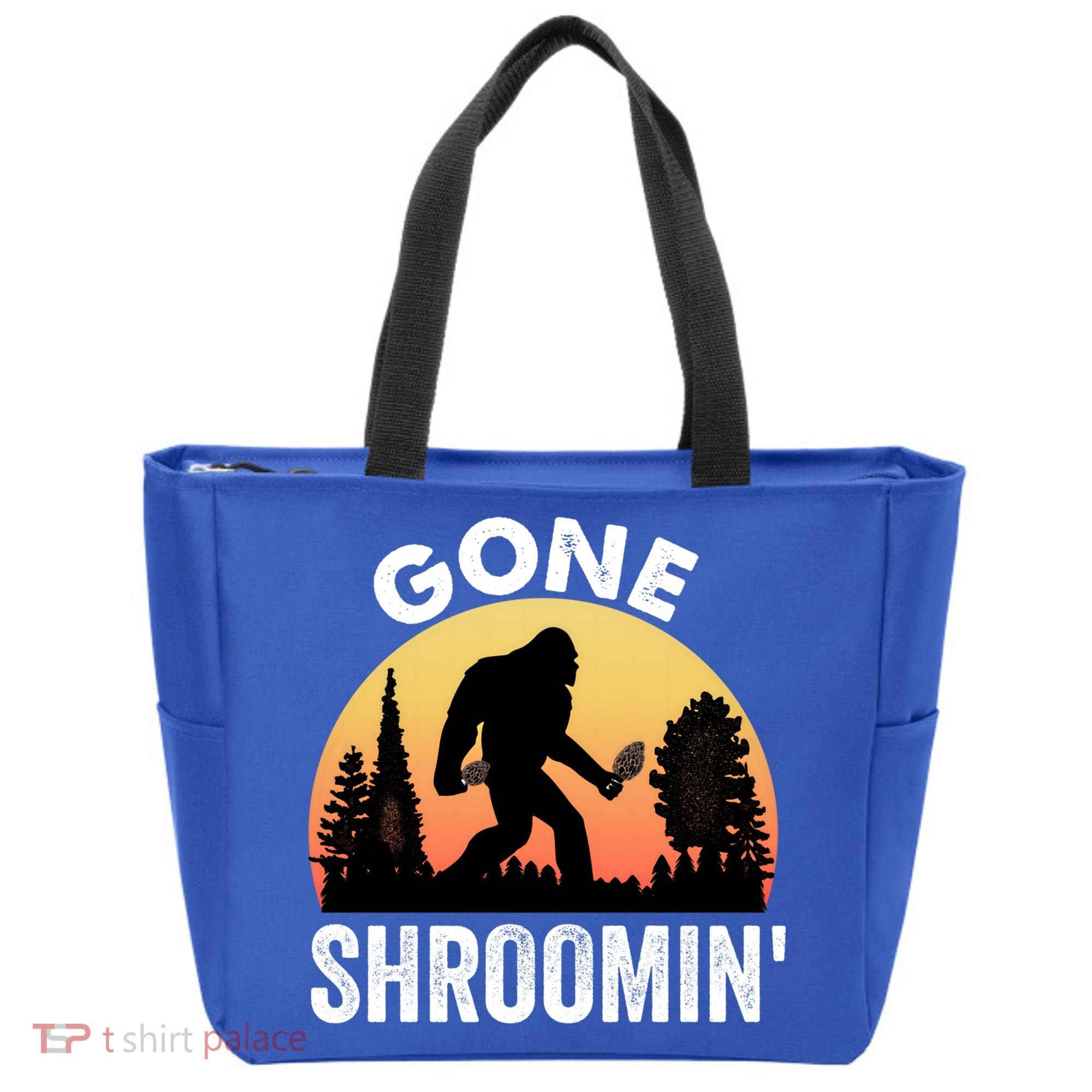 Morel Mushroom Hunter Gone Shroomin Funny Sasquatch Foraging Gift Tote Bag