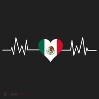 Mexico Mexican Heart Beat Pulse Women's Sweatshirt thumb 2