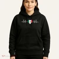 Mexico Mexican Heart Beat Pulse Hoodie thumb 5