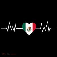Mexico Mexican Heart Beat Pulse Hoodie thumb 7