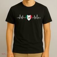 Mexico Mexican Heart Beat Pulse T-Shirt thumb 3