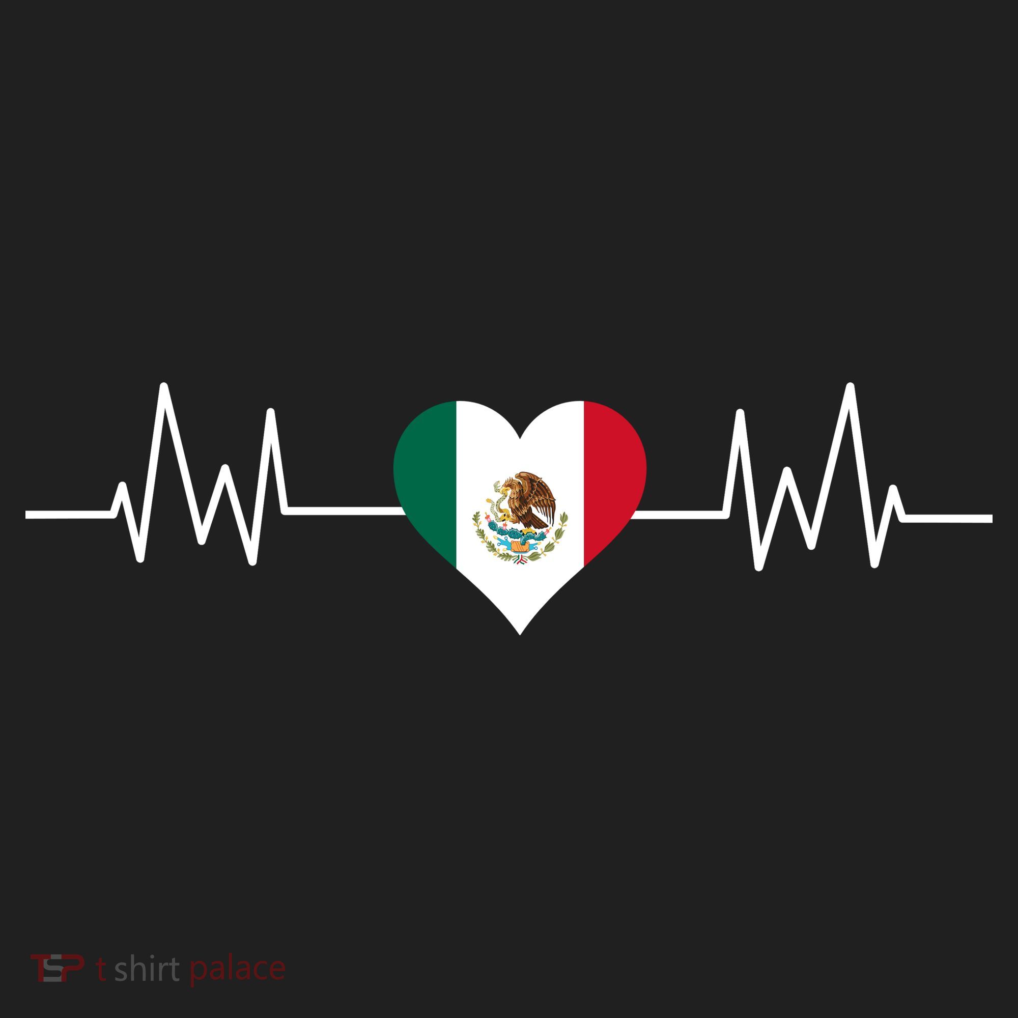 Mexico Mexican Heart Beat Pulse Beanie