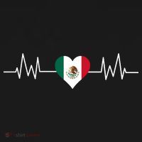 Mexico Mexican Heart Beat Pulse Polo thumb 3