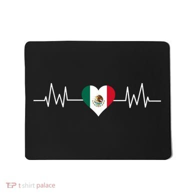 Mexico Mexican Heart Beat Pulse Mousepad