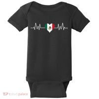 Mexico Mexican Heart Beat Pulse Baby Bodysuit thumb 0