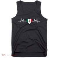 Mexico Mexican Heart Beat Pulse Tank Top thumb 0