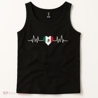 Mexico Mexican Heart Beat Pulse Tank Top thumb 2