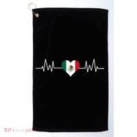 Mexico Mexican Heart Beat Pulse Golf Towel thumb 0