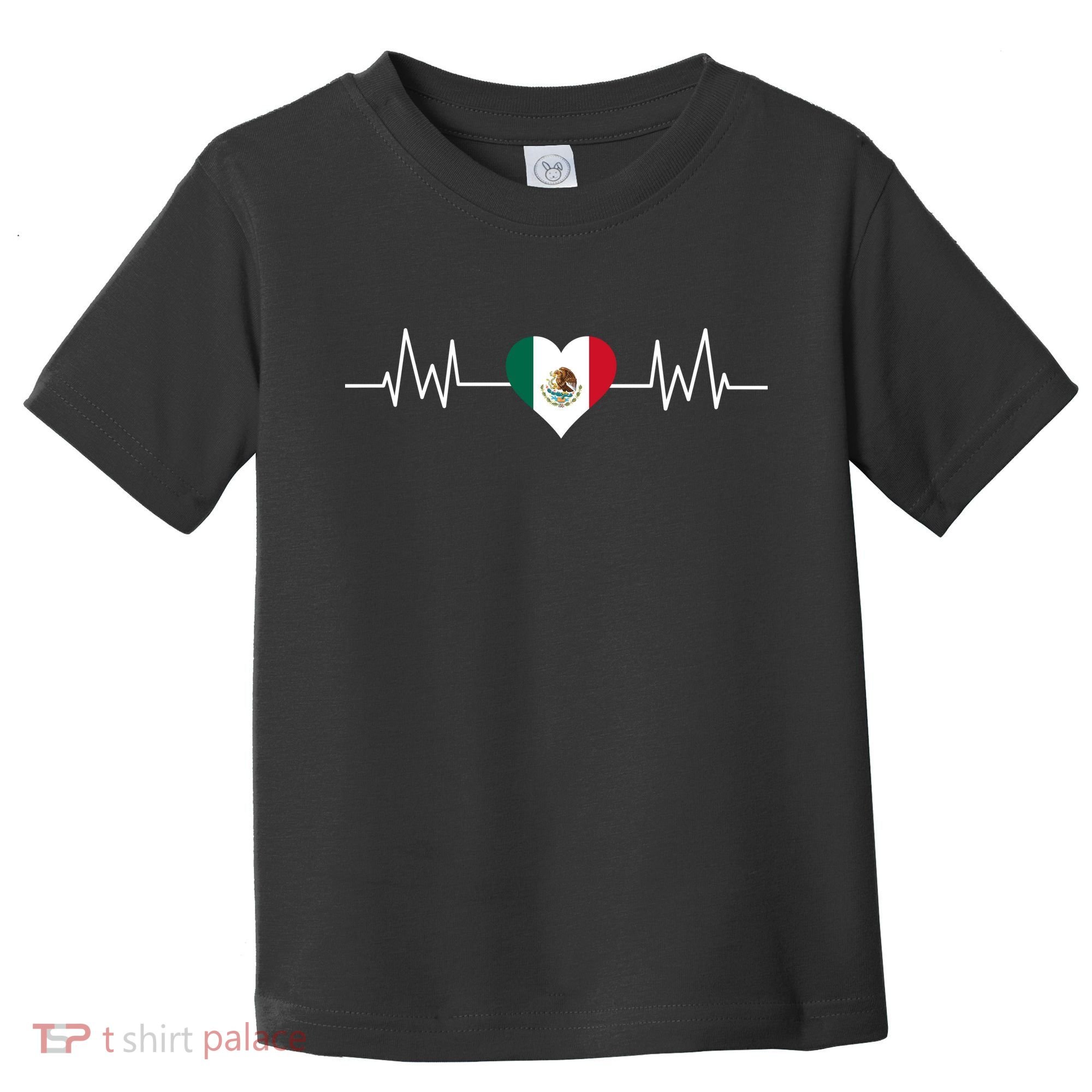 Mexico Mexican Heart Beat Pulse Toddler T-Shirt