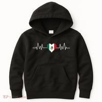 Mexico Mexican Heart Beat Pulse Kids Hoodie thumb 0