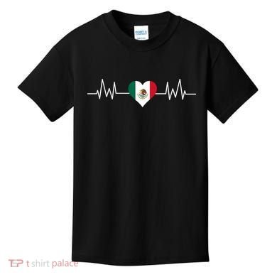 Mexico Mexican Heart Beat Pulse Kids T-Shirt