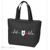Mexico Mexican Heart Beat Pulse Tote Bag thumb 3