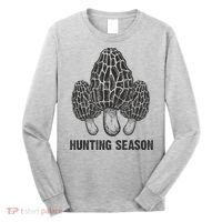 Morel Mushroom Hunting Season Funny Morchella Foraging Gift Long Sleeve Shirt thumb 0