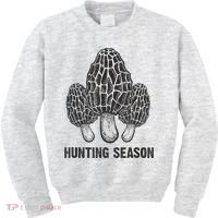 Morel Mushroom Hunting Season Funny Morchella Foraging Gift Kids Sweatshirt thumb 0