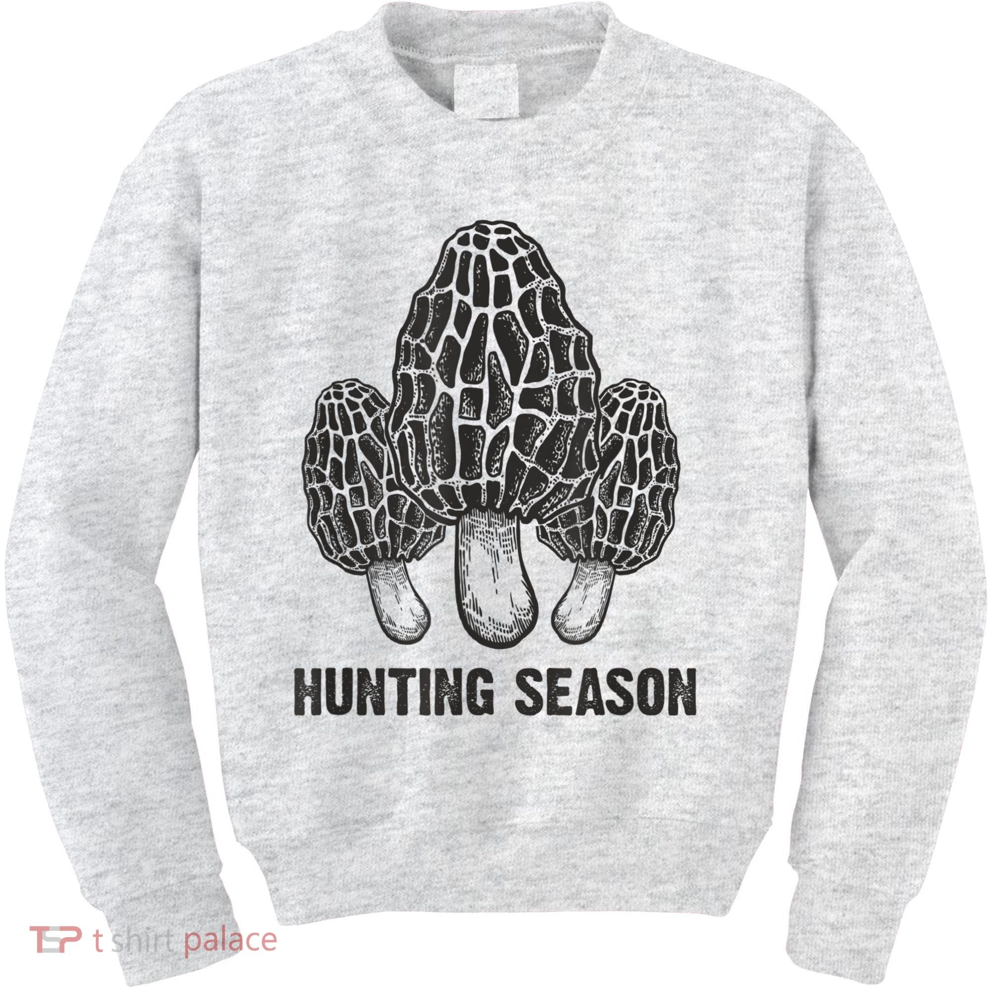 Morel Mushroom Hunting Season Funny Morchella Foraging Gift Kids Sweatshirt