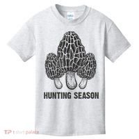 Morel Mushroom Hunting Season Funny Morchella Foraging Gift Kids T-Shirt thumb 0