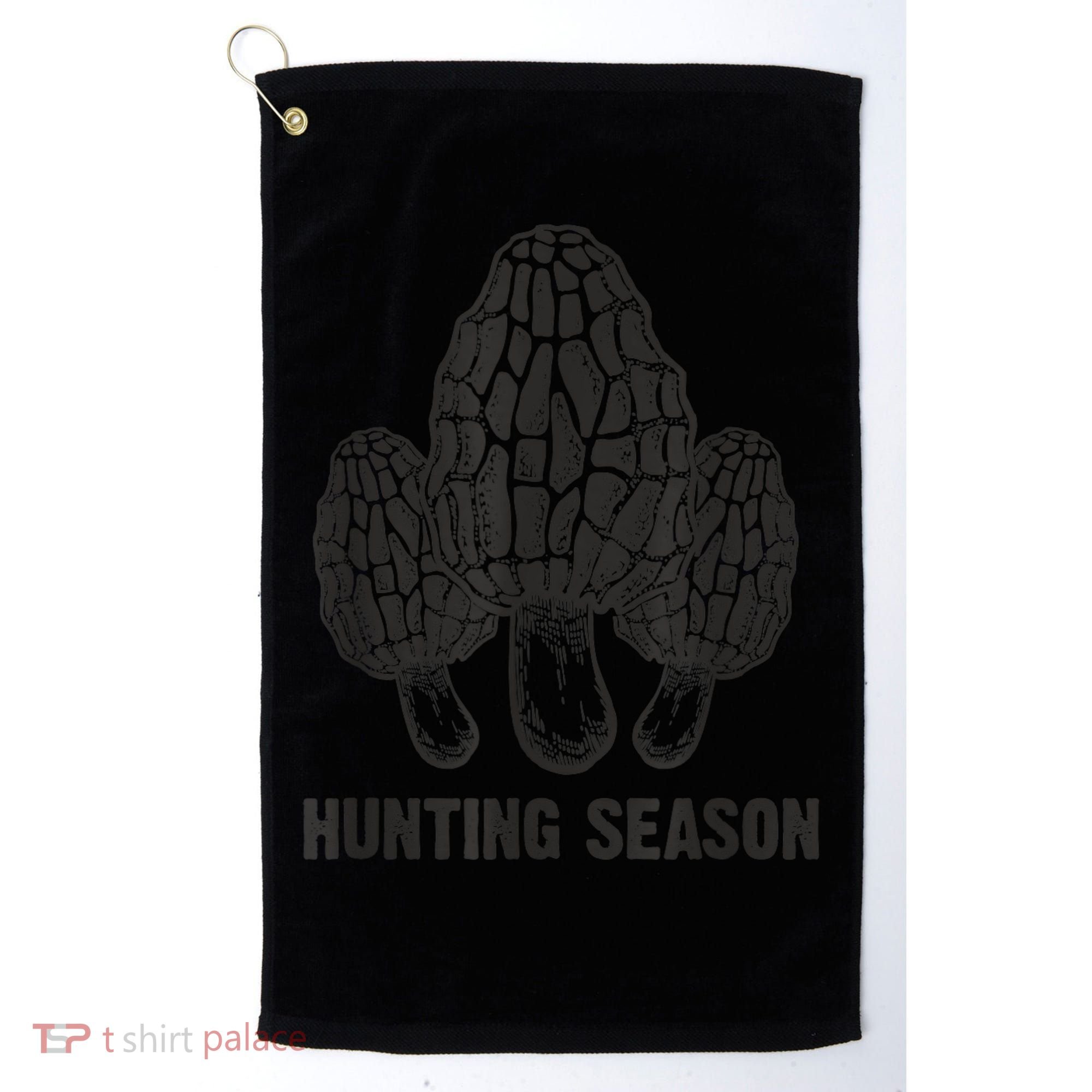Morel Mushroom Hunting Season Funny Morchella Foraging Gift Golf Towel