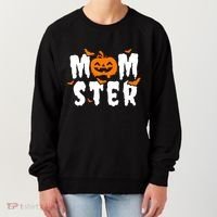 Monster Mom Halloween Pumpkin Women's Sweatshirt thumb 0