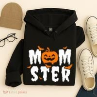 Monster Mom Halloween Pumpkin Hoodie thumb 4