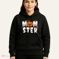 Monster Mom Halloween Pumpkin Hoodie thumb 5