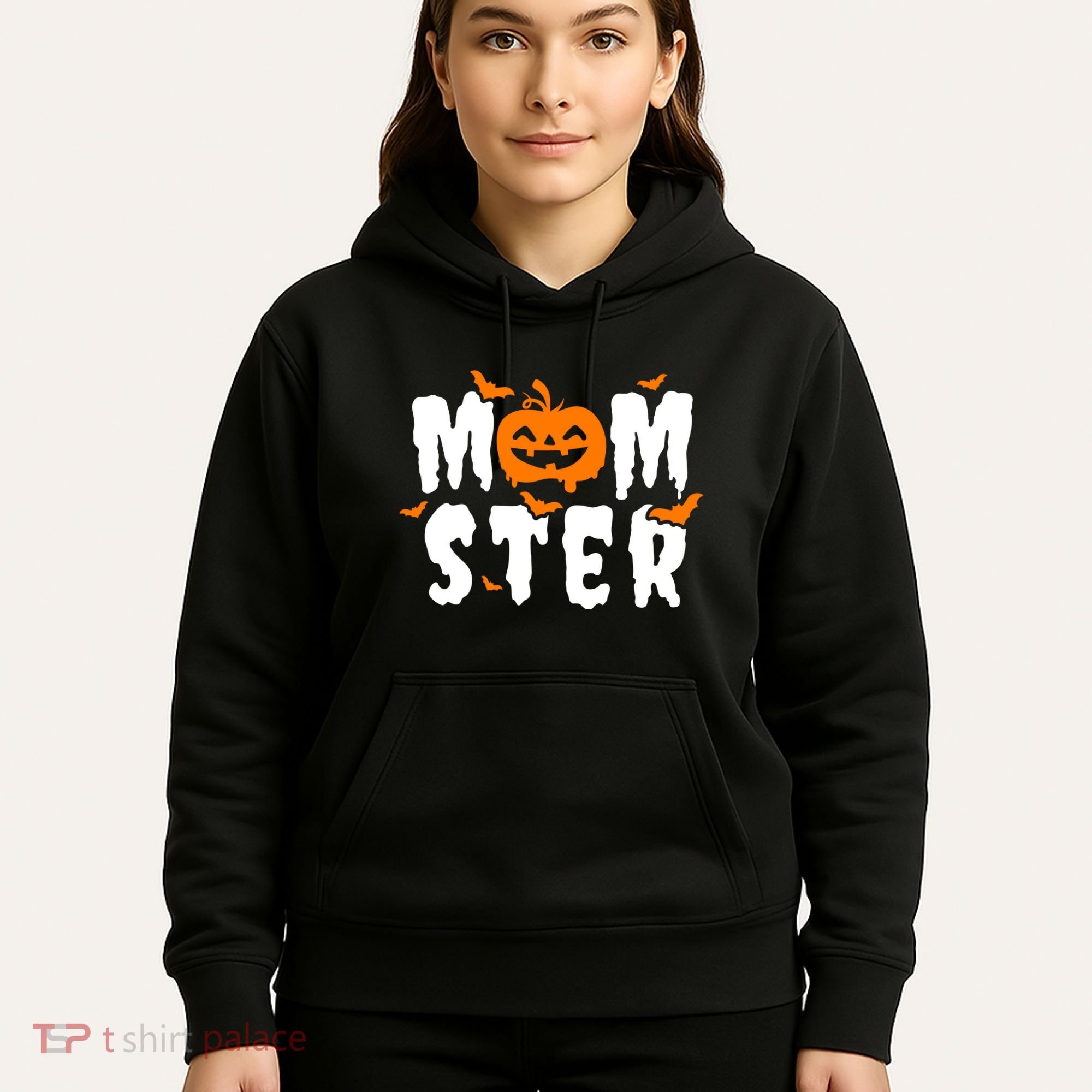 Monster Mom Halloween Pumpkin Hoodie