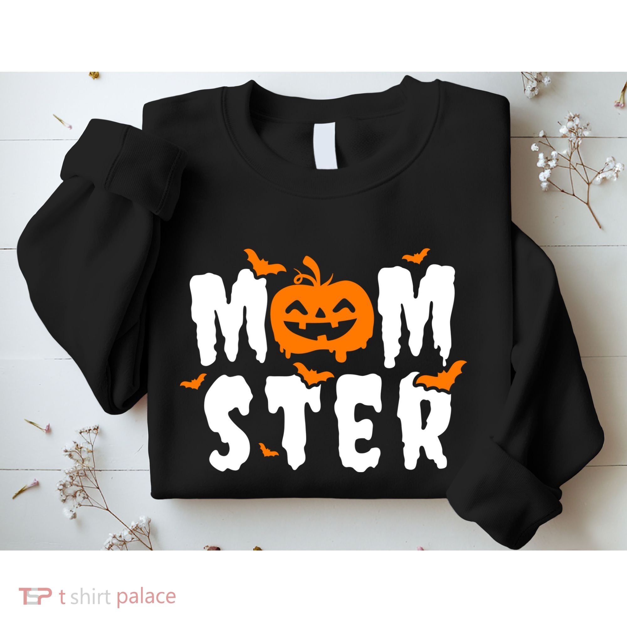 Monster Mom Halloween Pumpkin Sweatshirt