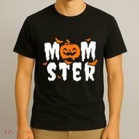 Monster Mom Halloween Pumpkin T-Shirt thumb 3
