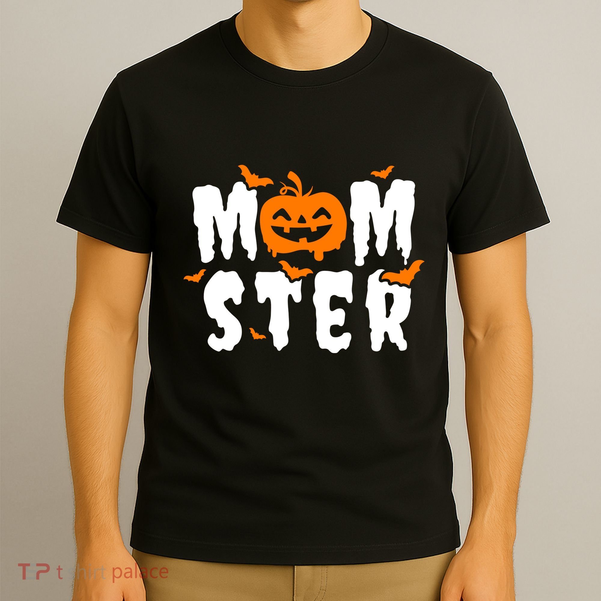 Monster Mom Halloween Pumpkin T-Shirt