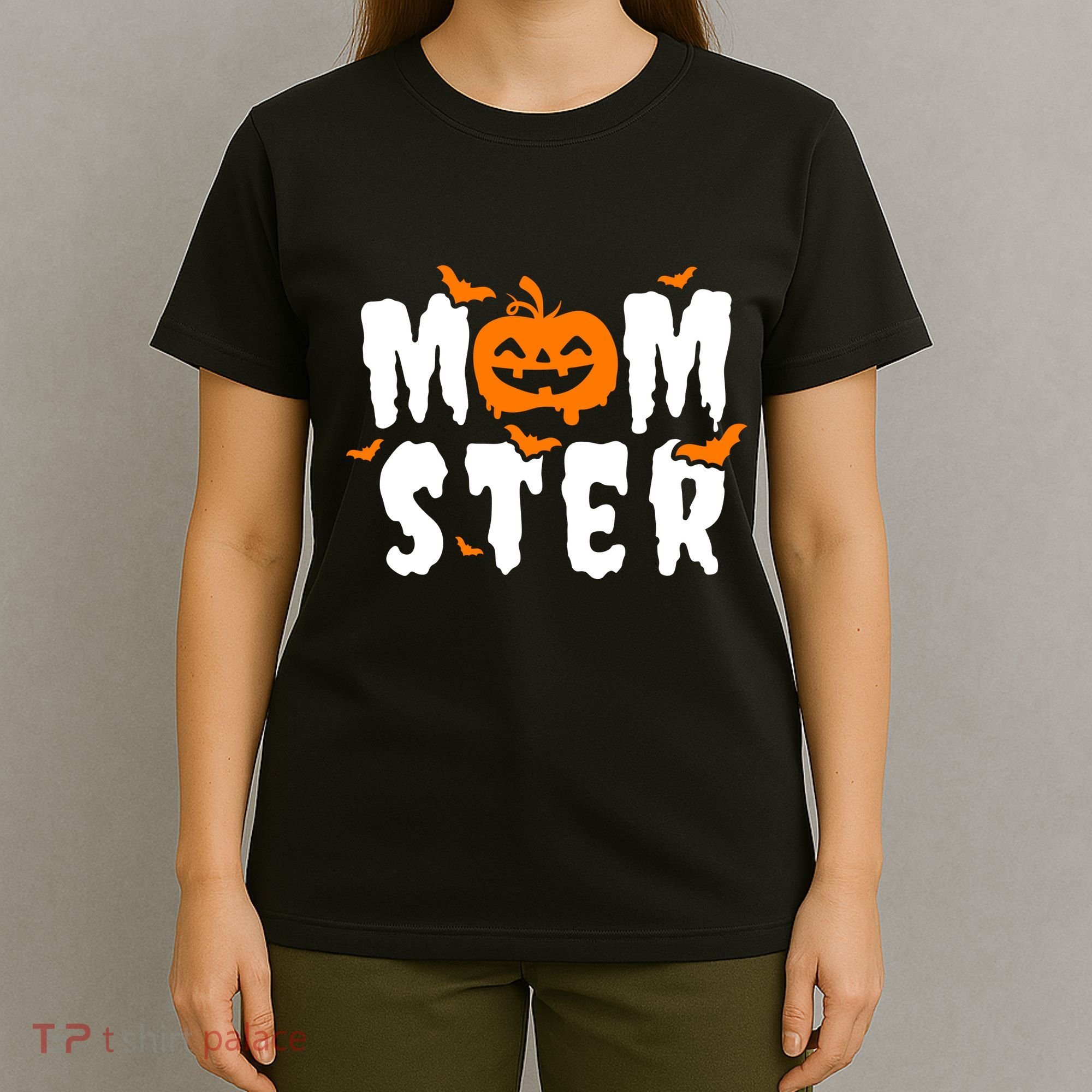 Monster Mom Halloween Pumpkin T-Shirt