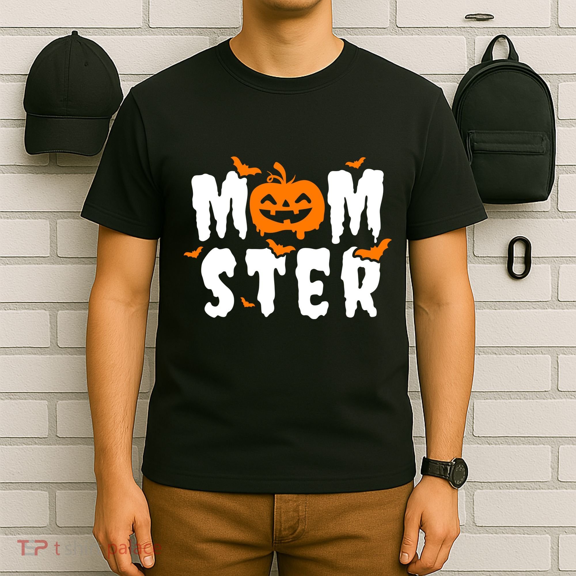 Monster Mom Halloween Pumpkin T-Shirt