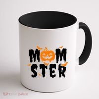Monster Mom Halloween Pumpkin Coffee Mug thumb 1