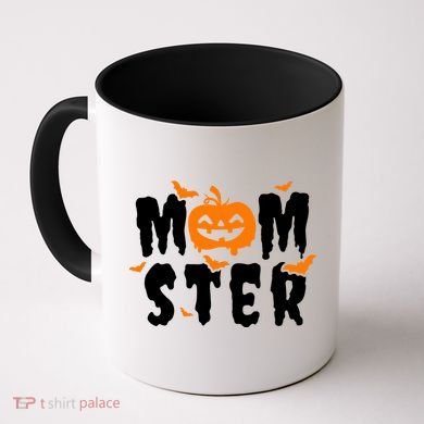Monster Mom Halloween Pumpkin Coffee Mug