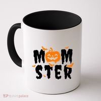 Monster Mom Halloween Pumpkin Coffee Mug thumb 0