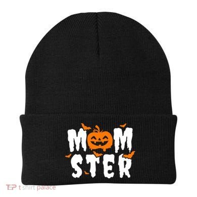 Monster Mom Halloween Pumpkin Beanie