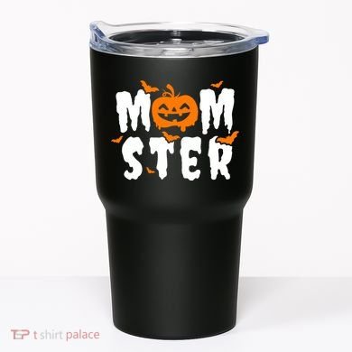 Monster Mom Halloween Pumpkin Tumbler